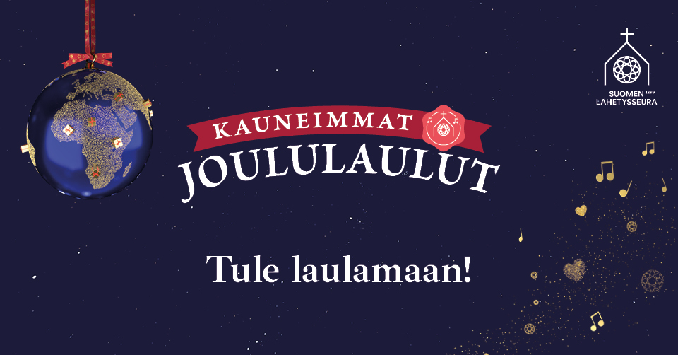 Sinisävyinen jouluinen mainospohja