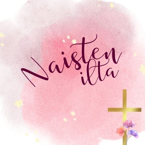 naisten iltojen logo. vaaleanpunaisella pohjalla lukee kultaisin kirjaimin naisten ilta