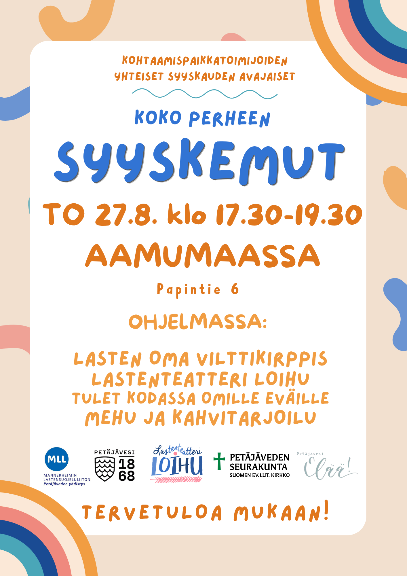 Värikäs mainos syyskemuista