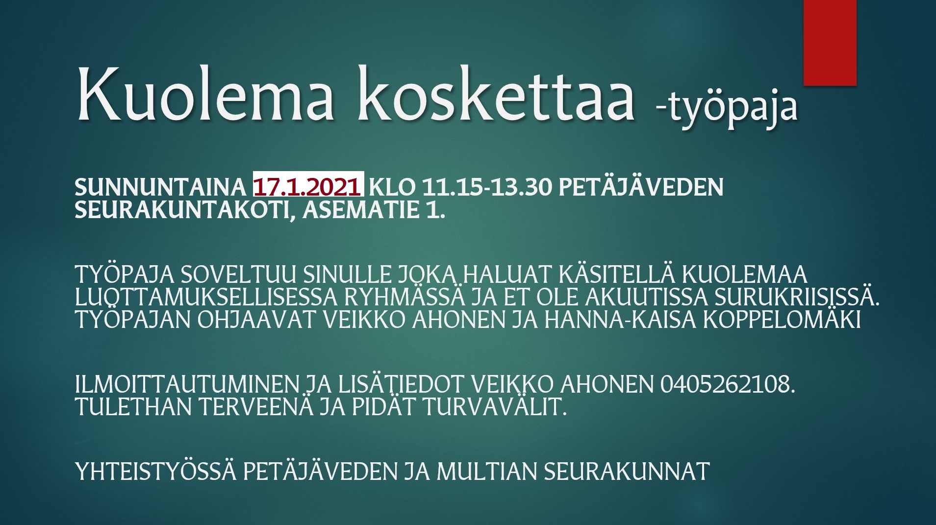 Kuolema koskettaa Kuolema koskettaa