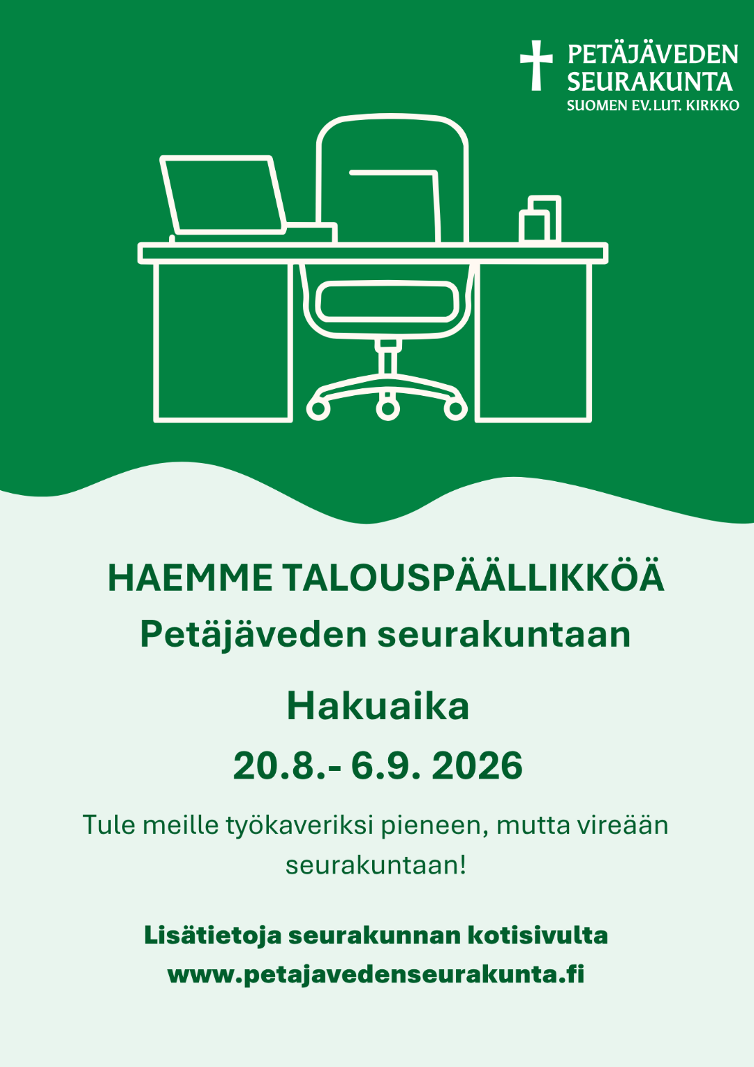 Toimistopöytä ja tuoli