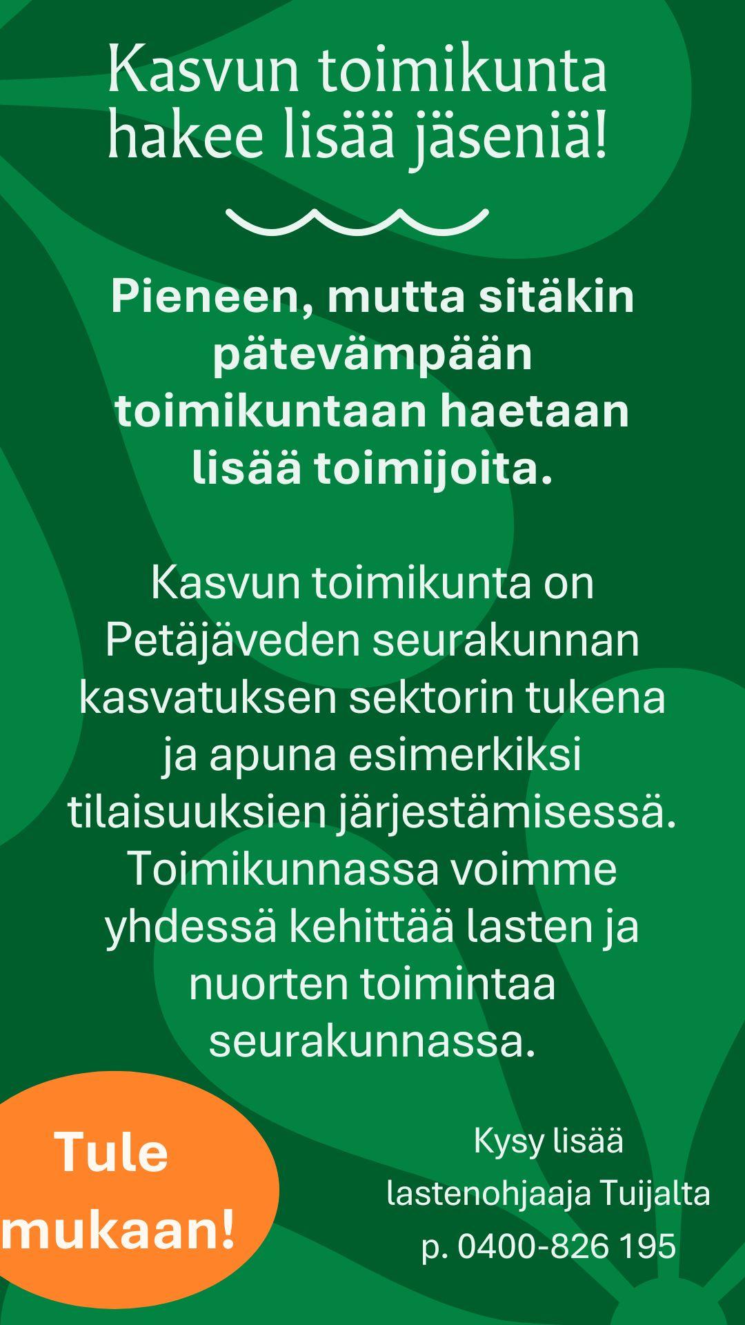 vihreä tausta tekstillä