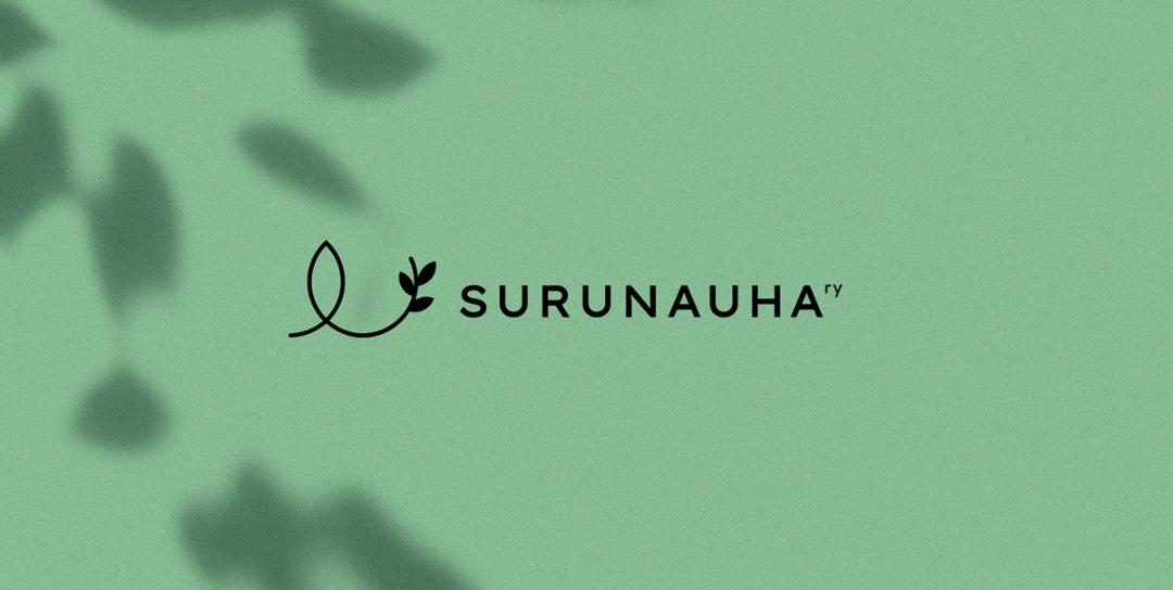 surunauha logo vihreällä pohjalla